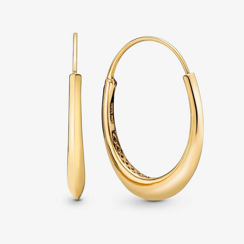 Blue Stripes & Stone Earrings - imagine 3